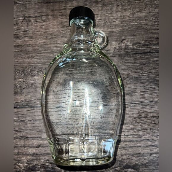 Vintage Clear Glass Syrup Bottle with Twist Top Lid - Picture 1 of 7